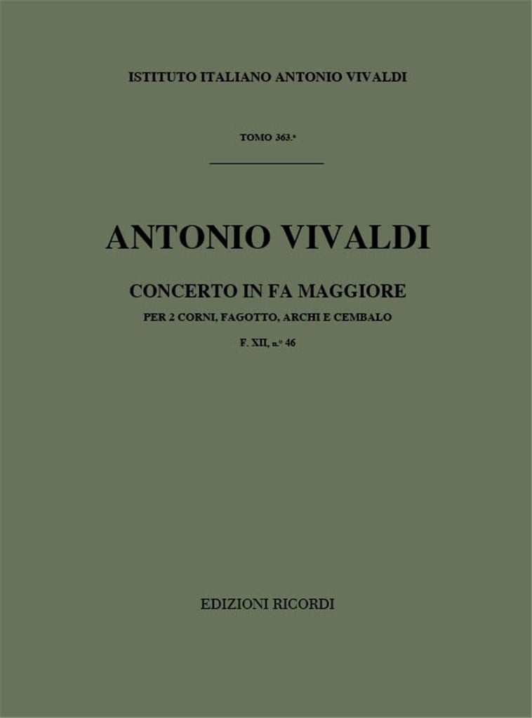Concerto in Fa Maggiore (F Major)